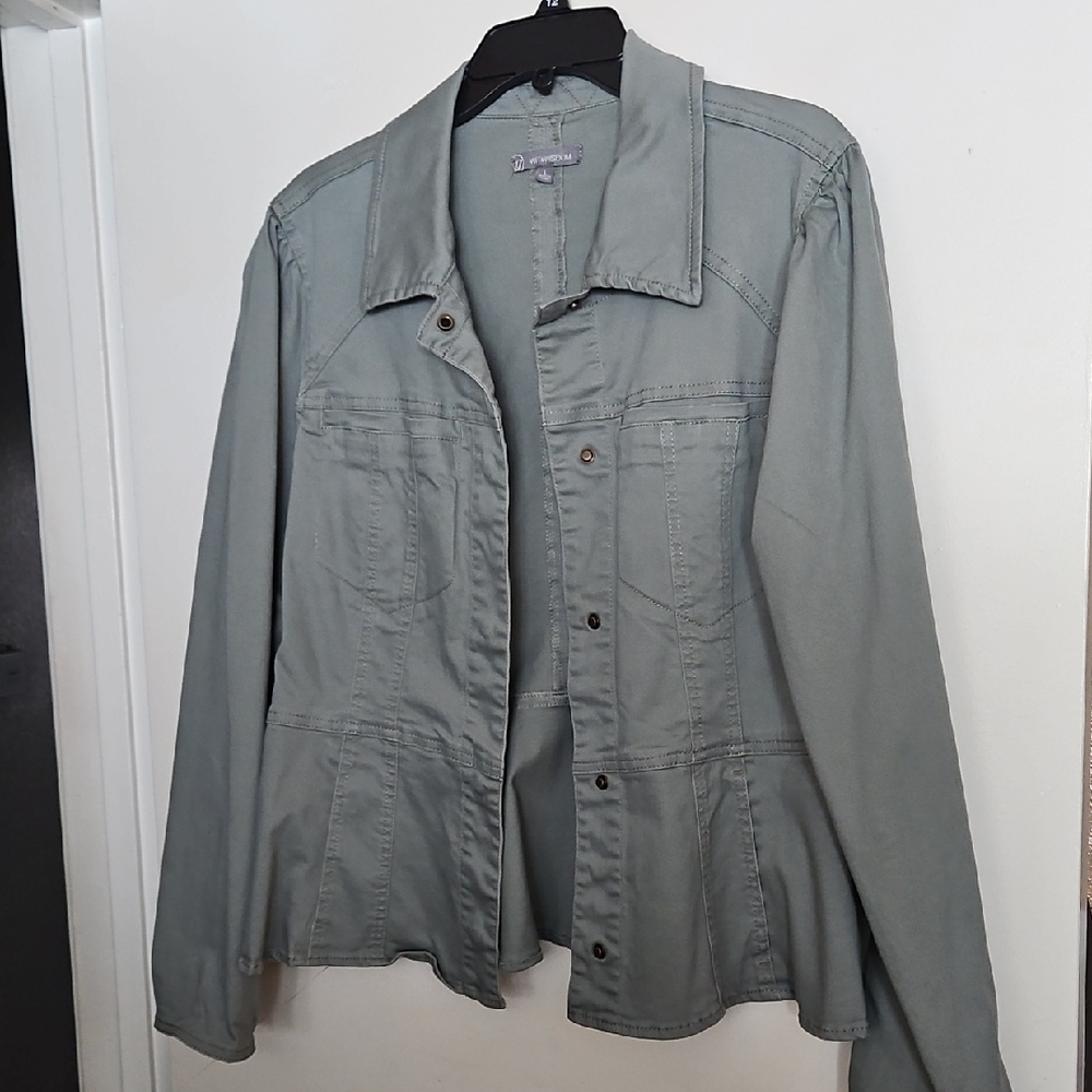 Gray Button-Up Jacket - image 1